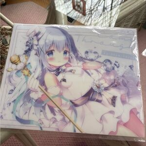 Anime Character Art Print with Pastel Colors